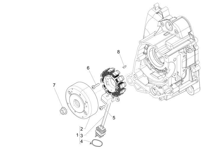 Magnetic flywheel Piaggio NRG Power DD 2007-2017