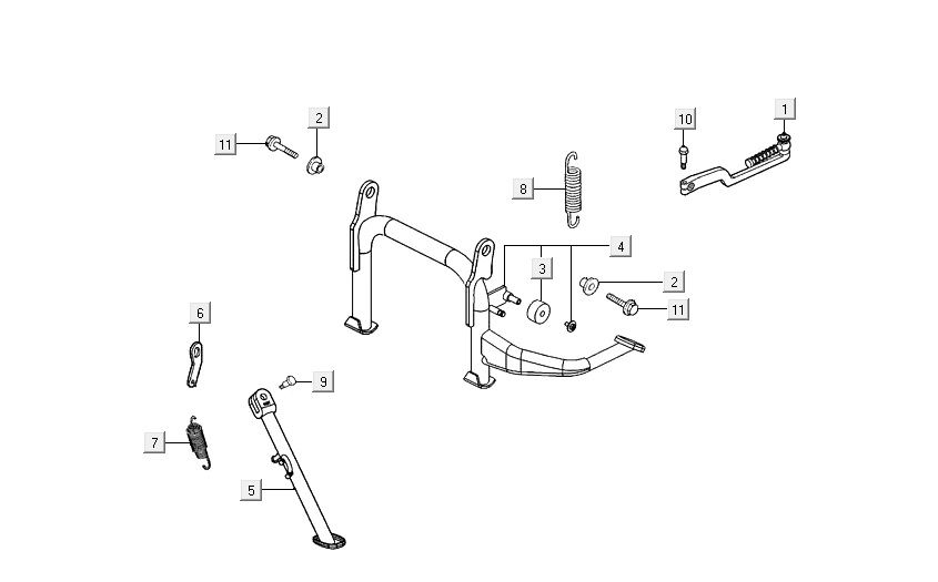 mid stand AGILITY 16+ 4T 125 Matte Metallic Light Blue