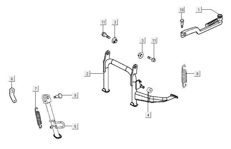 mid-stand AGILITY CITY 16 4T 150