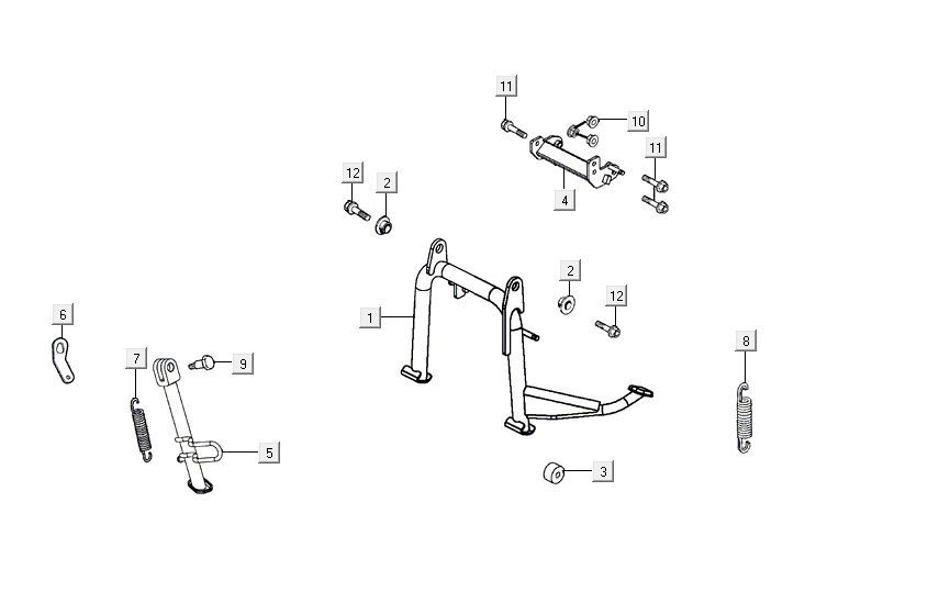 Mid Standard Kymco Agility 16'+ 4-stroke injection euro4 matte blue