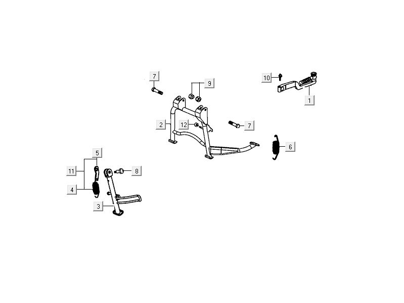 Midstand Kymco Delivery 4-stroke black