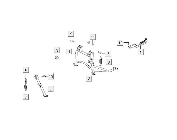 Midstand Kymco VP50 4t ac black