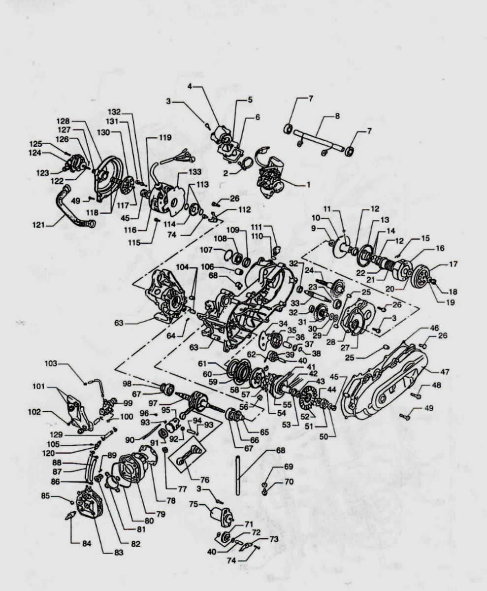 Engine Beta Ycon LC black 2001 2-stroke