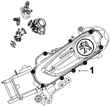 Engine Peugeot Kisbee original euro4 from 2018