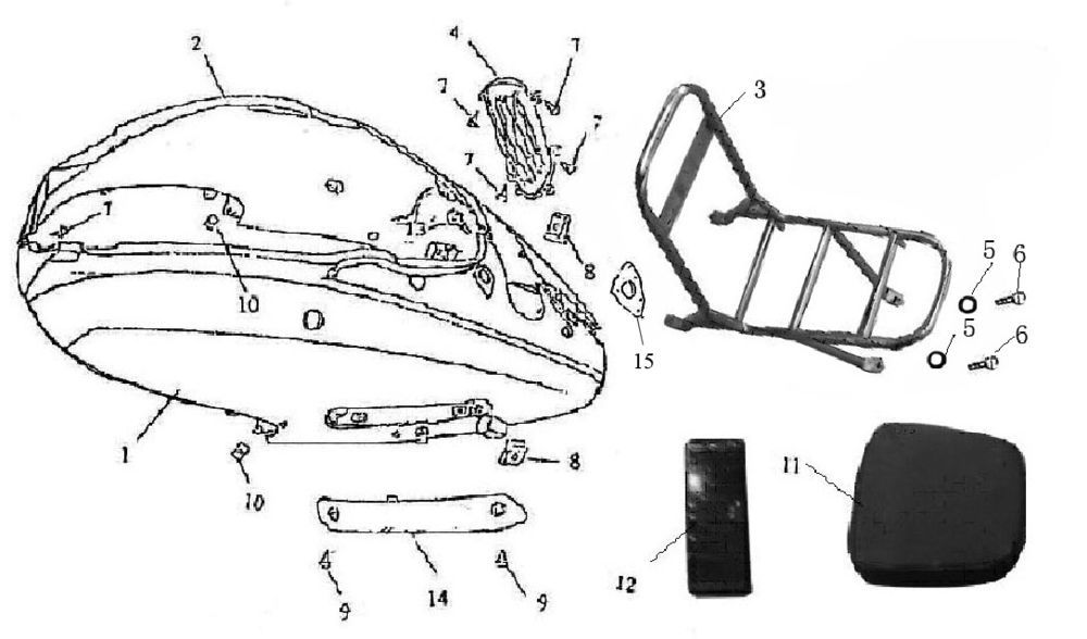 Motorcycle plating Znen Grand Retro pink