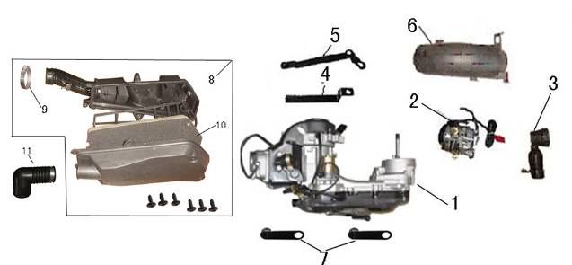 AGM GT champagne engine block
