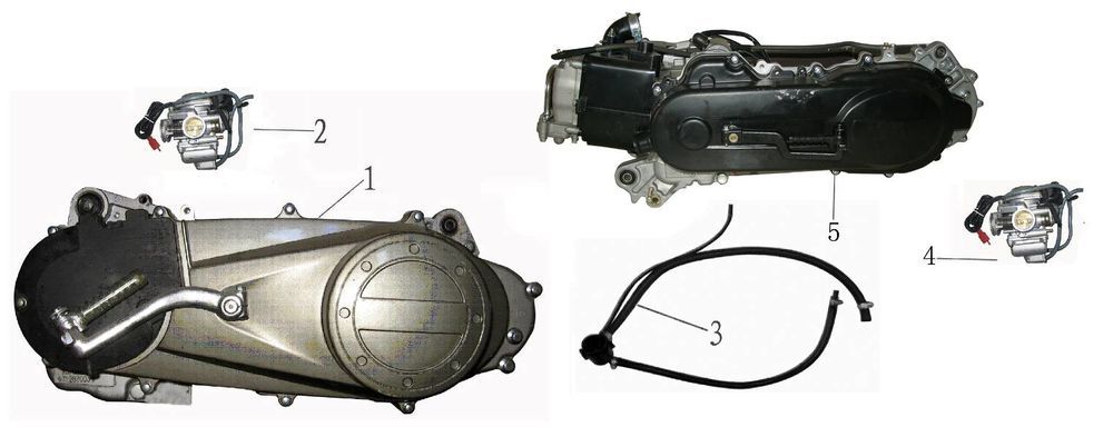 Engine block China Touring blue