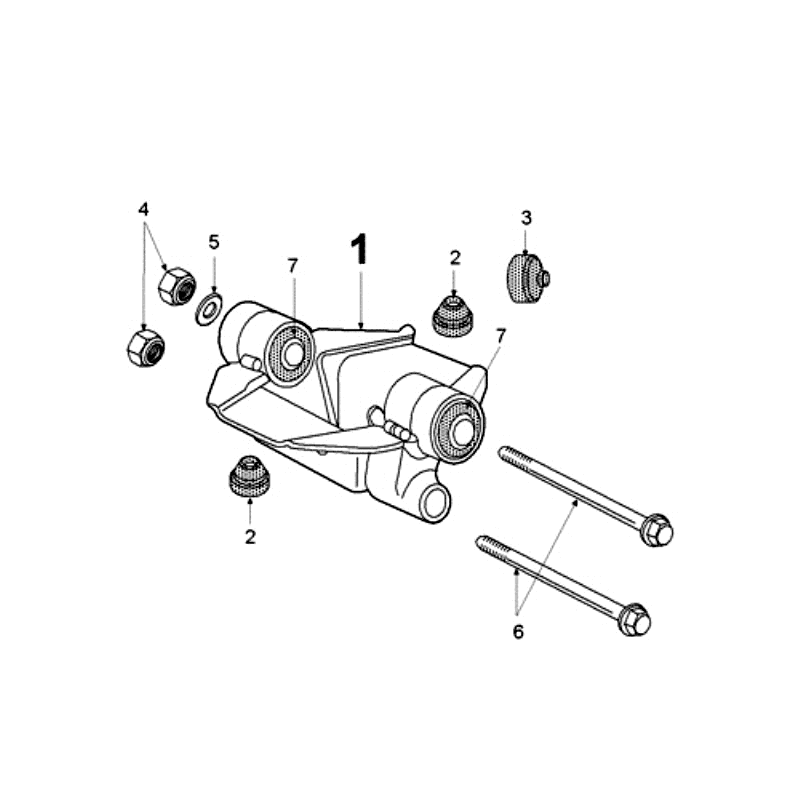 Subframe Peugeot Fox oil tank red
