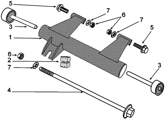 Subframe Peugeot Kisbee euro4 from 2018