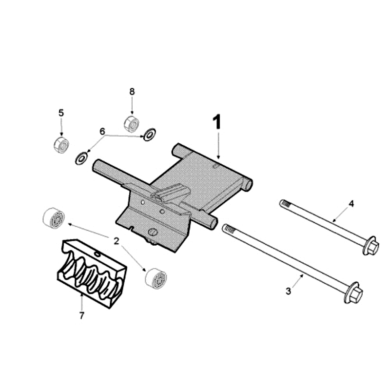 Subframe Peugeot Ludix 14 black