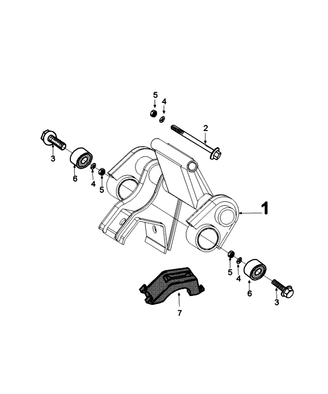 Subframe Peugeot Speedfight 4 4-stroke Red/black