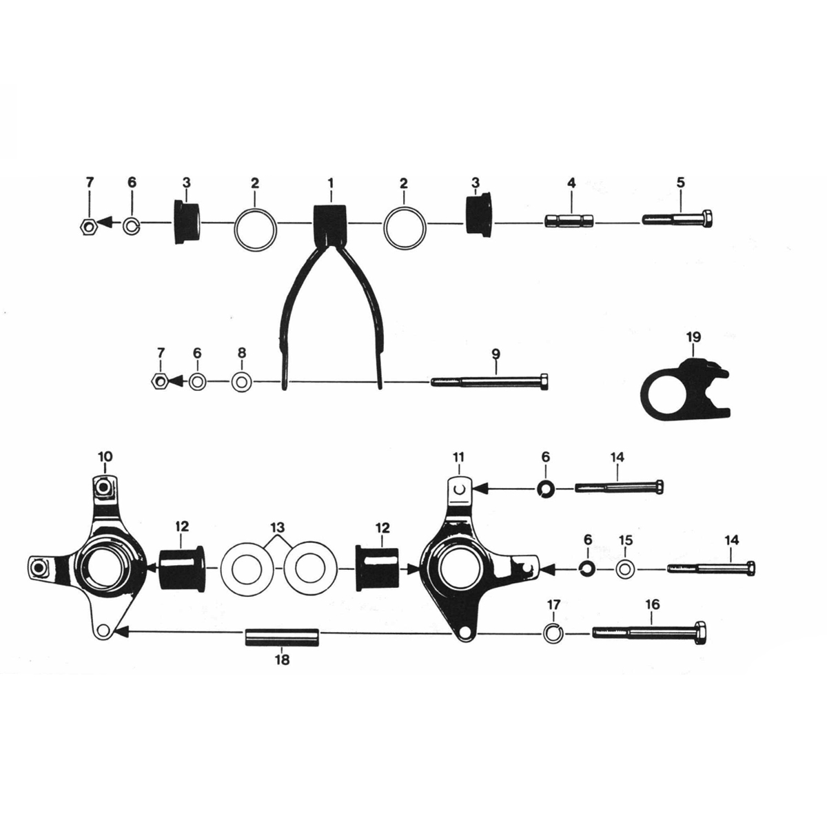 Zundapp 529 engine suspension all types