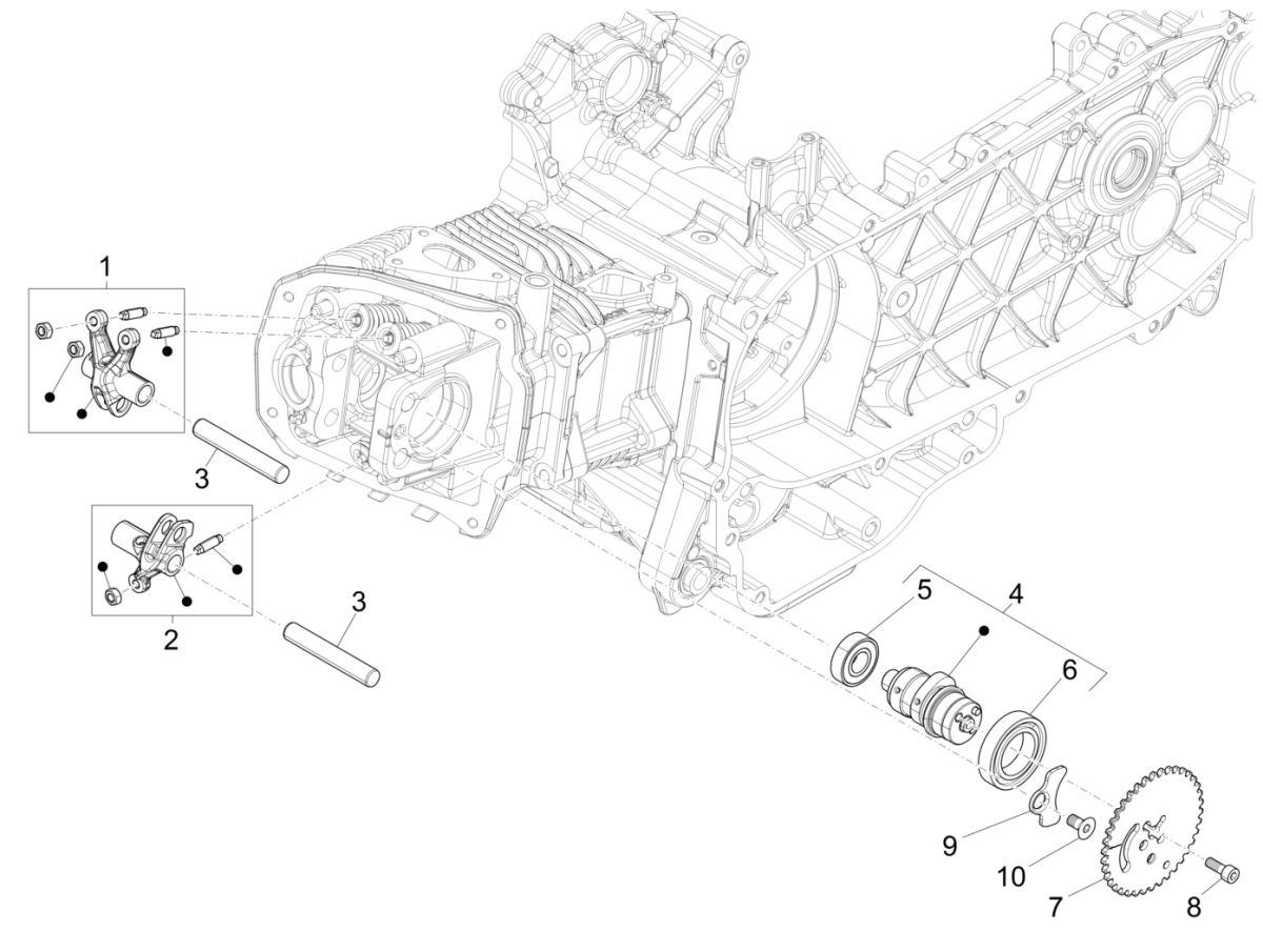Camshaft Vespa Sprint 125 4T 3V IE ABS E5 2021 (EMEA)