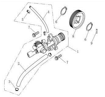 Oil pump China Venom white