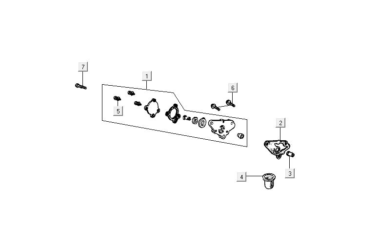 Oil pump Kymco Activ 4-stroke silver