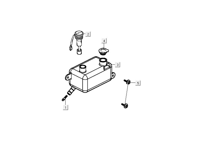 Oil tank Kymco MXU 50