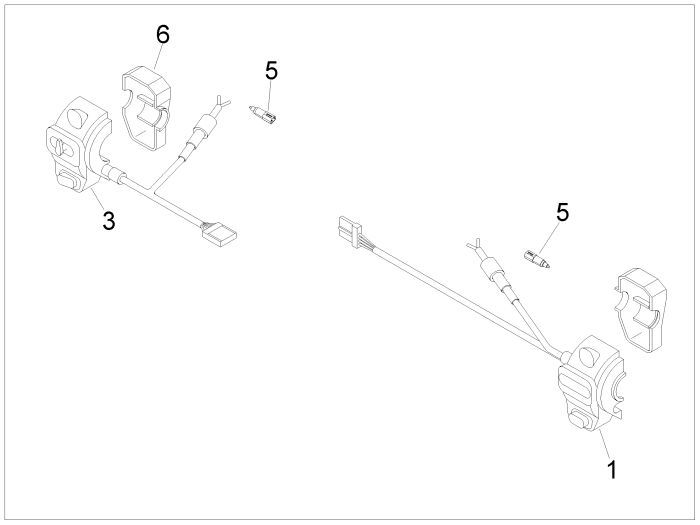 Handlebar Switches Vespa Lxv 25km 4-stroke 2-valve