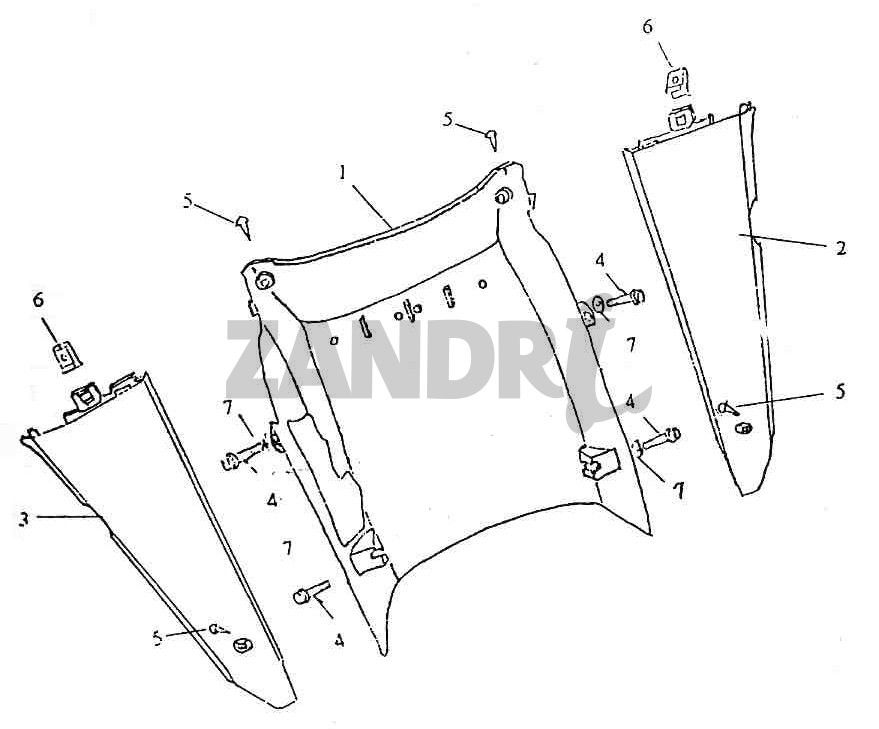 Under Cowl Skirt BTC Grande Retro GT1 Black Cream