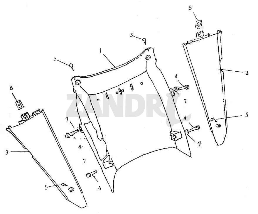 Under Cowl Skirt BTC Grande Retro GT1 White Black
