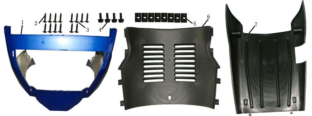 Lower fairing China Touring black