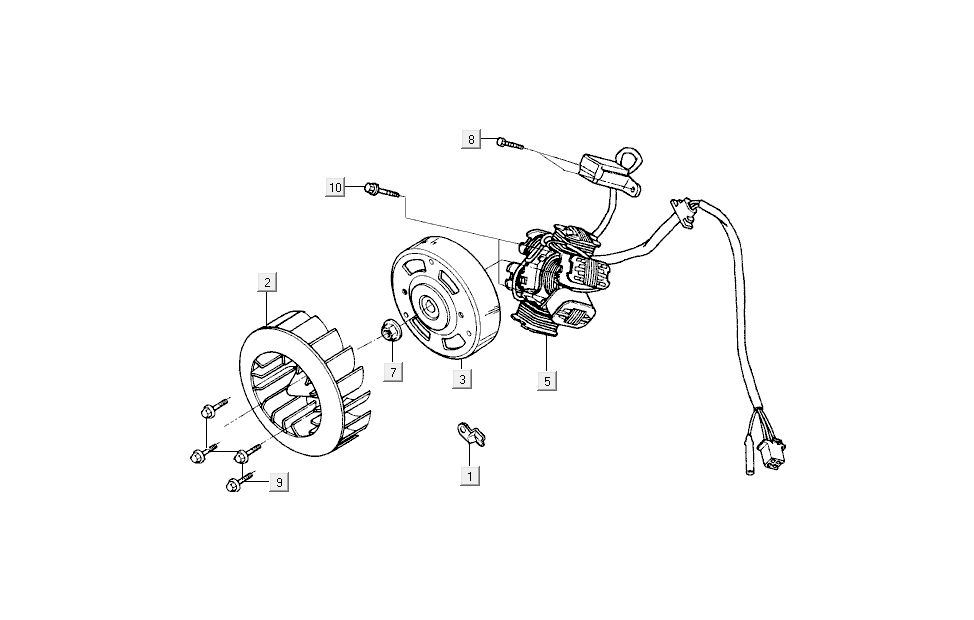 ignition Kymco Dink LC 2-stroke silver
