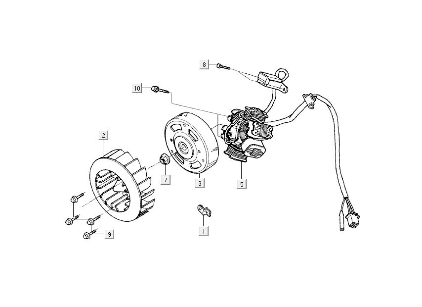 Ignition Kymco Super9 ac o.m Sports Blue