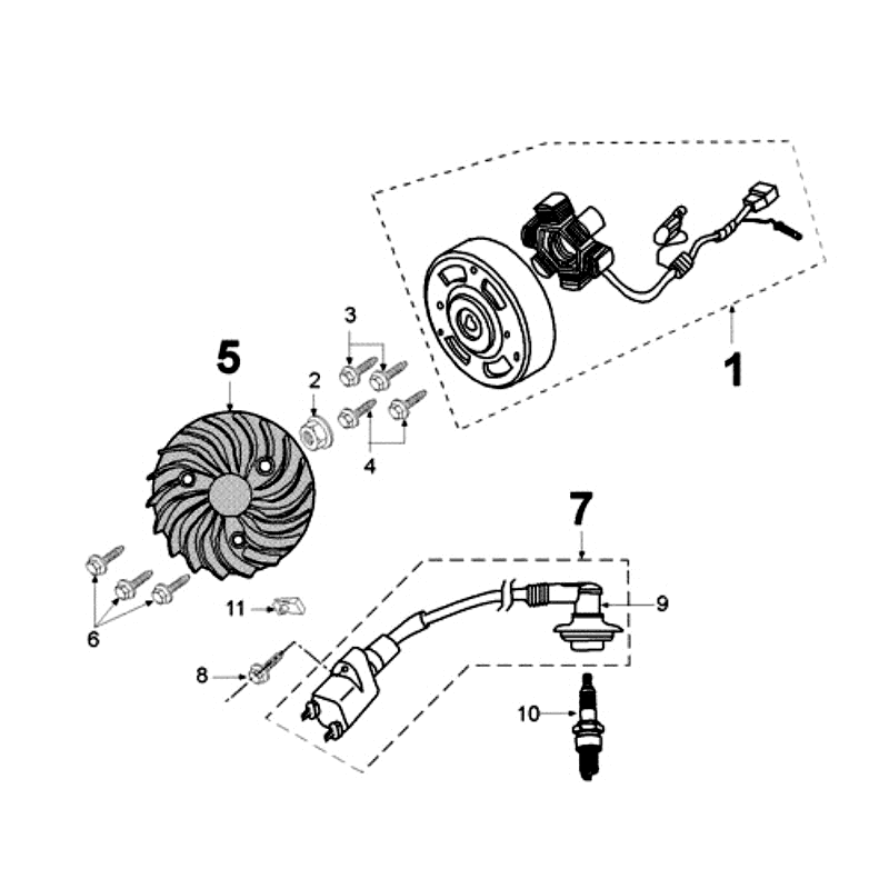 Ignition part Peugeot Ludix 12 black