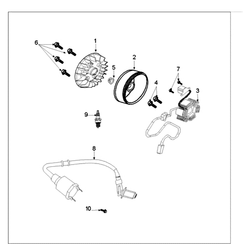 Ignition part Peugeot New Vivacity 4-stroke Blue