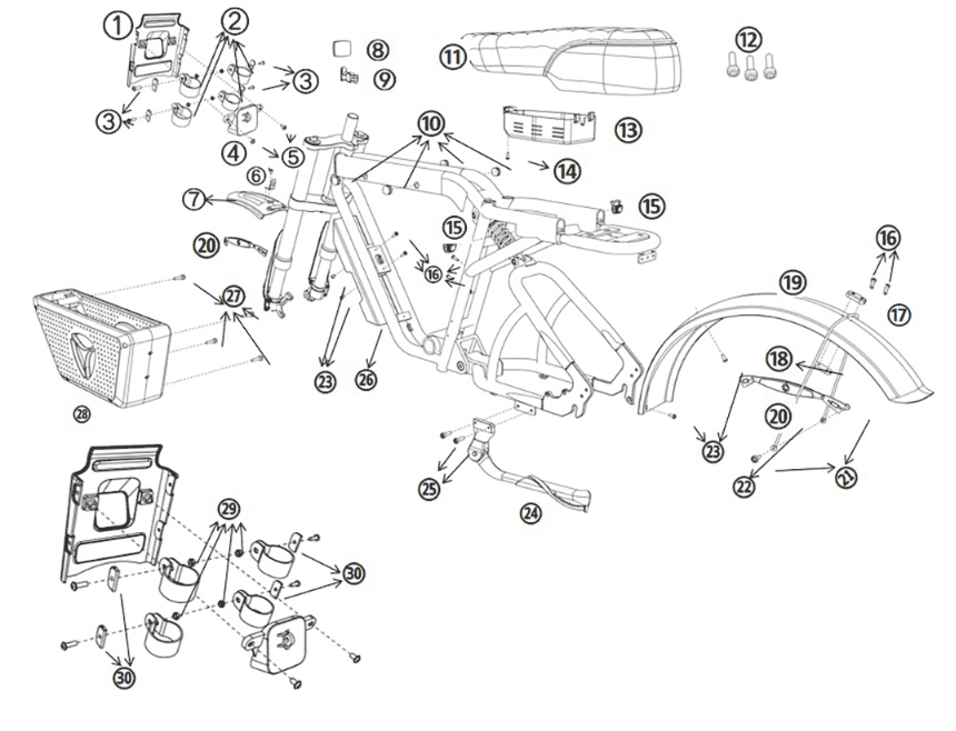 Other parts Yadea Trooper 01 Fat Bike