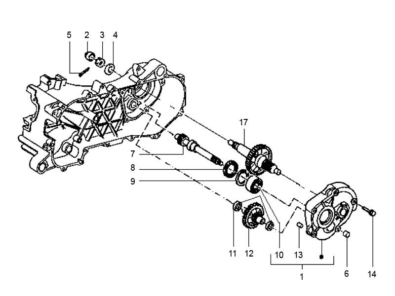 Gilera Runner 98-2005 2-stroke transmission