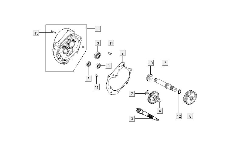 Transmission Kymco Agility 10' 4-stroke silver
