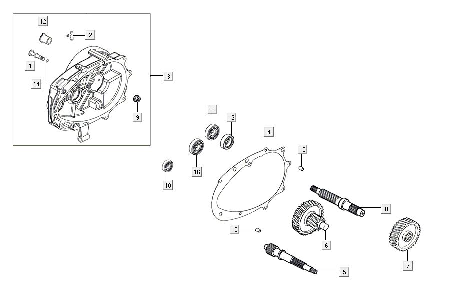 Transmission Kymco Agility 16'+ 4t matt metalic blue