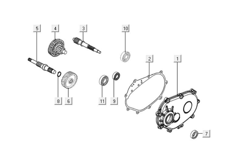 Transmission Kymco Downtown 125i