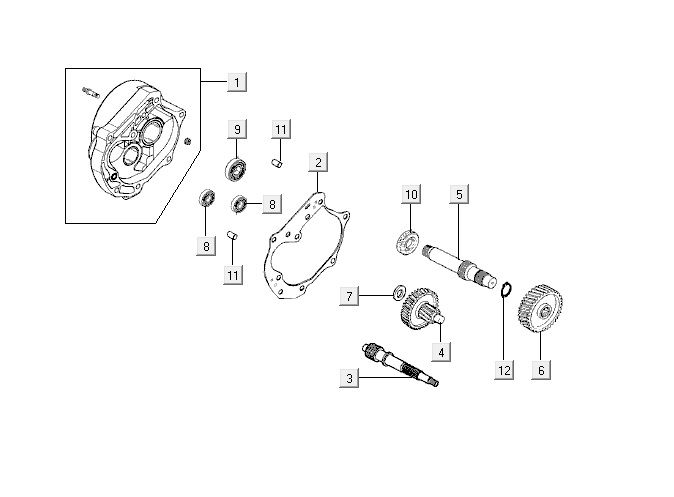 Transmission Kymco Vitality 4t ac diamond-black