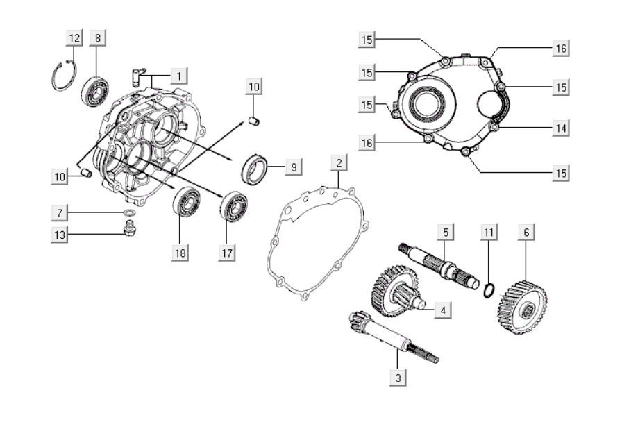 Transmission Kymco Xciting 500i