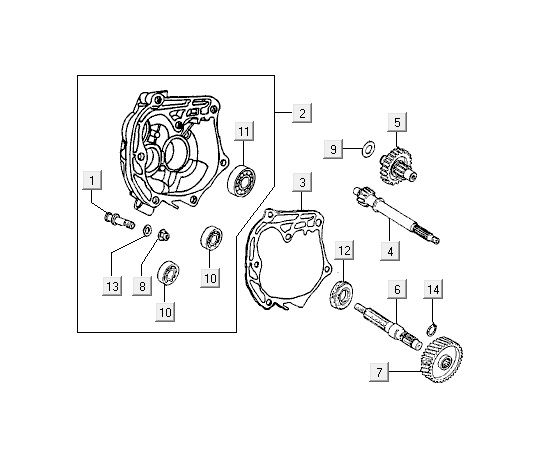Transmission Kymco Yup 2t ac blue