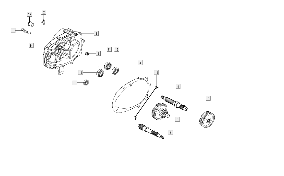 Transmission - Crankshaft Kymco People S 50i E4 Blue