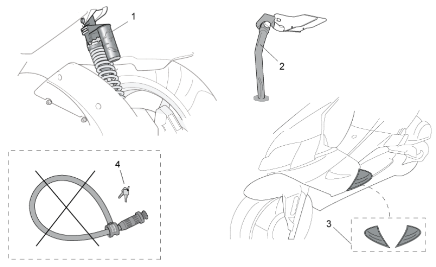 Other safety Aprilia SR 50 H2O ie+carb 2004-2009