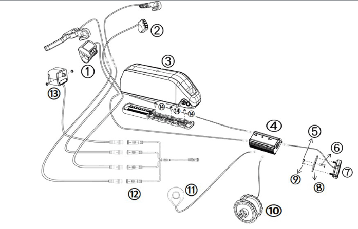 Power system Yadea Trooper 01 Fat bike