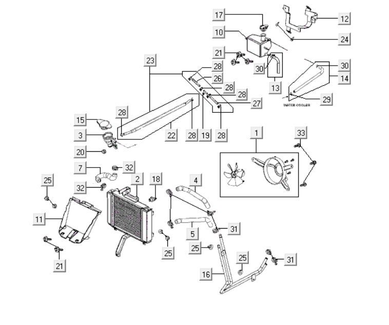 Radiator Kymco People S 300i