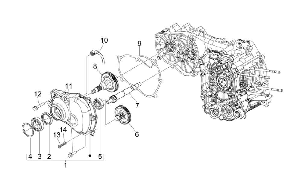 Reduction gears - lid