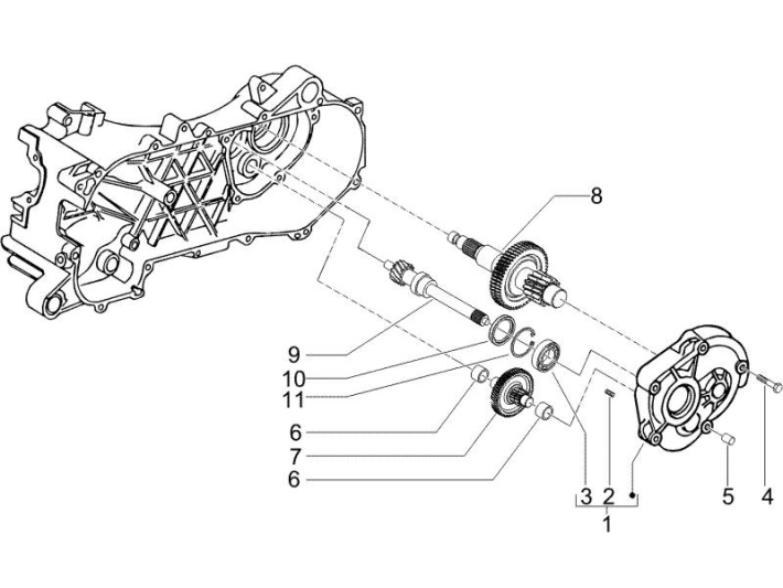 Reducer Group Gilera Runner 50 SP 2010-2017