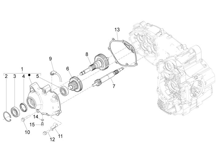 Reducer group Piaggio Beverly 500 E3 2007-2012