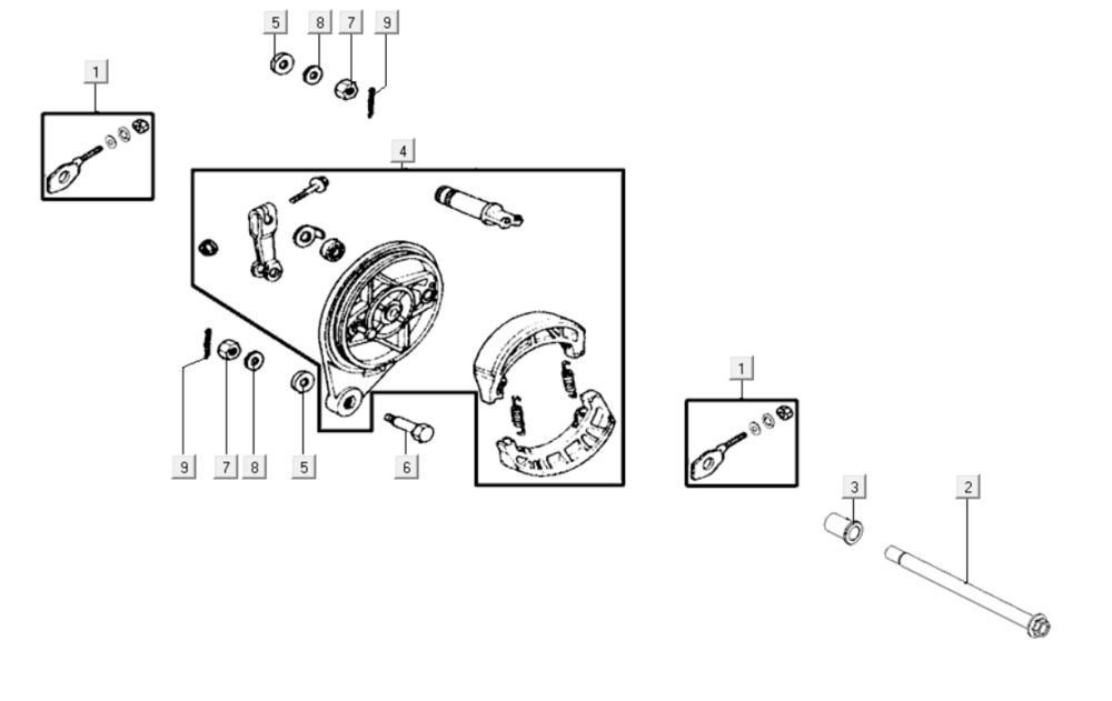Rear Brake Kymco K-Pipe 125cc