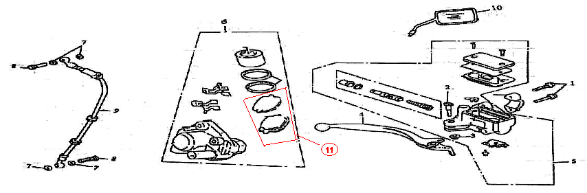 Brake right Edwards Tomorrow Grande Retro 125cc