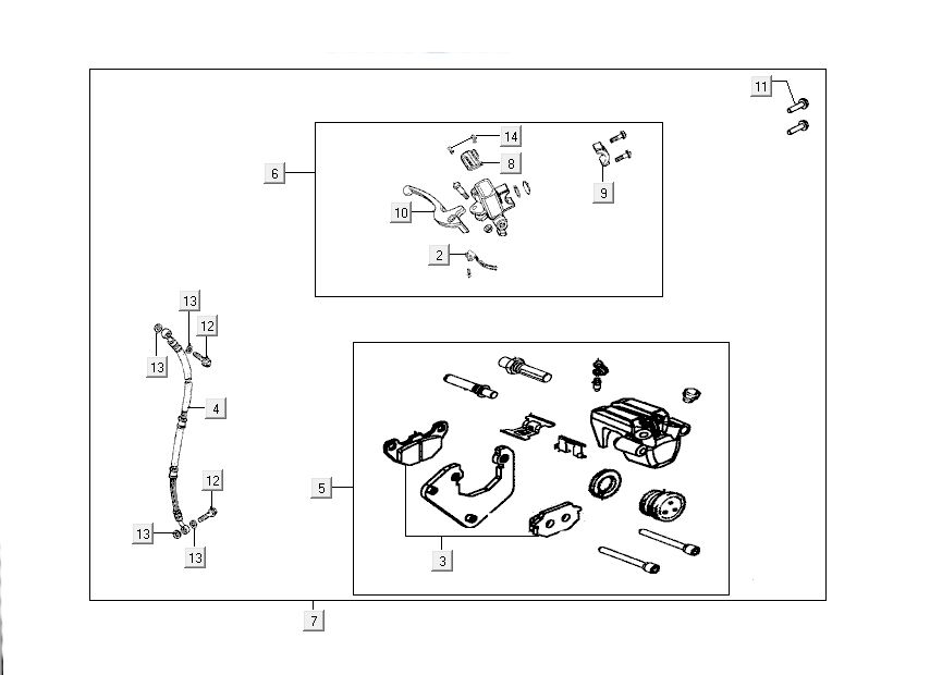 Brake parts for Kymco Like 4-stroke