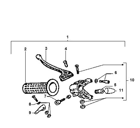 Brake Lever Vespa Ciao 2-stroke