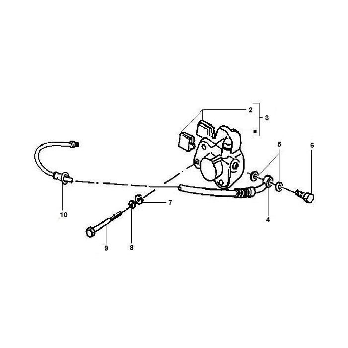 Brake Caliper Gilera Runner 98-2005 2-stroke