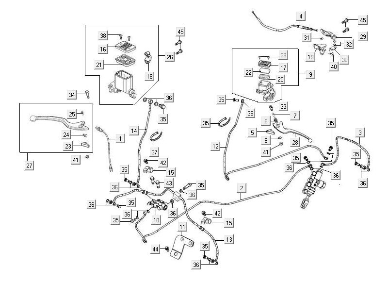 Brake system Kymco MXU 300R
