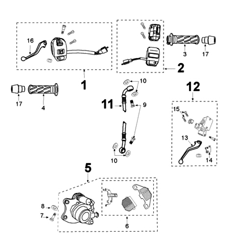 Brake System Peugeot Kisbee RS Matt Black